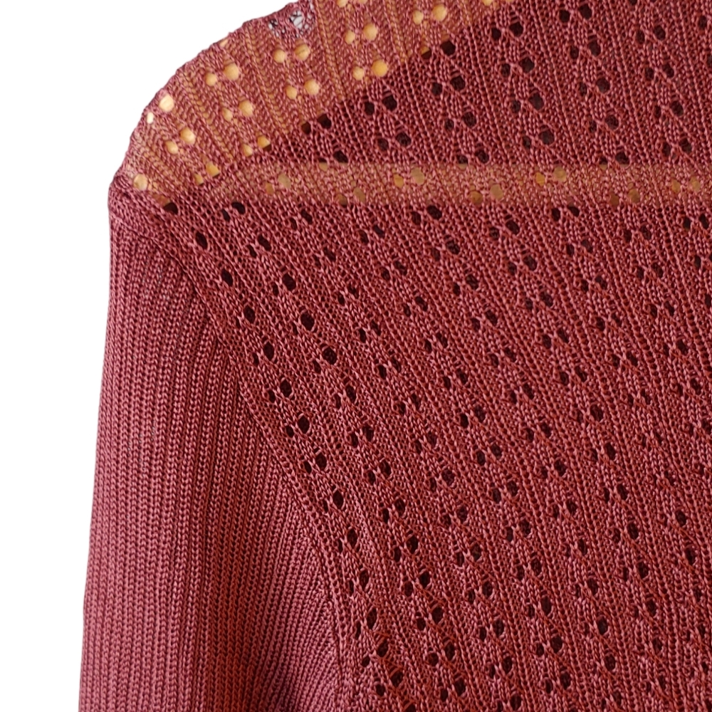 Free People H20 Crew Pullover in Raw Garnet Size Large - Picture 4 of 10
